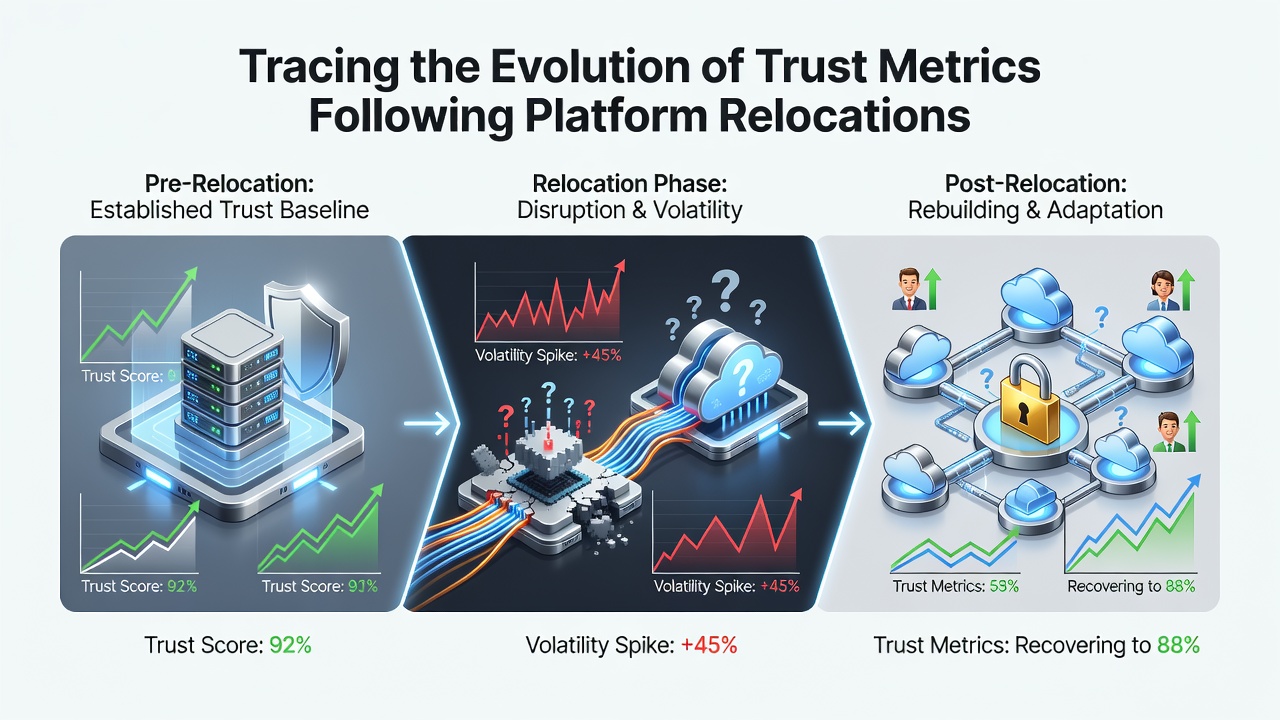Tracing the Evolution of Trust Metrics Following Platform Relocations