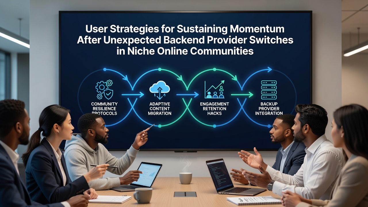 User Strategies for Sustaining Momentum After Unexpected Backend Provider Switches in Niche Online Communities